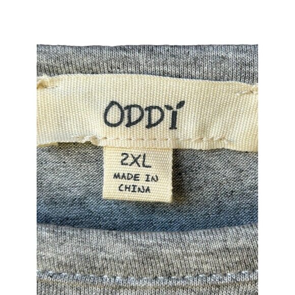 Gray Sleeveless Lace‎ Trim Tank Slip Dress 2XL By Oddi With Adjustable Straps - Picture 3 of 6